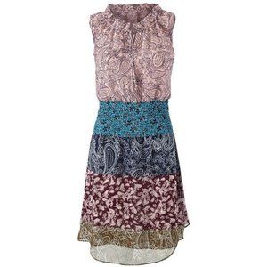 CABI #5371 Paisley Chiffon Smocked Dani Dress XS